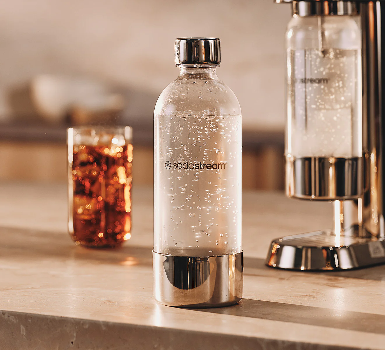 Enso 1L metal carbonating bottle