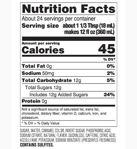 Nutrition Label